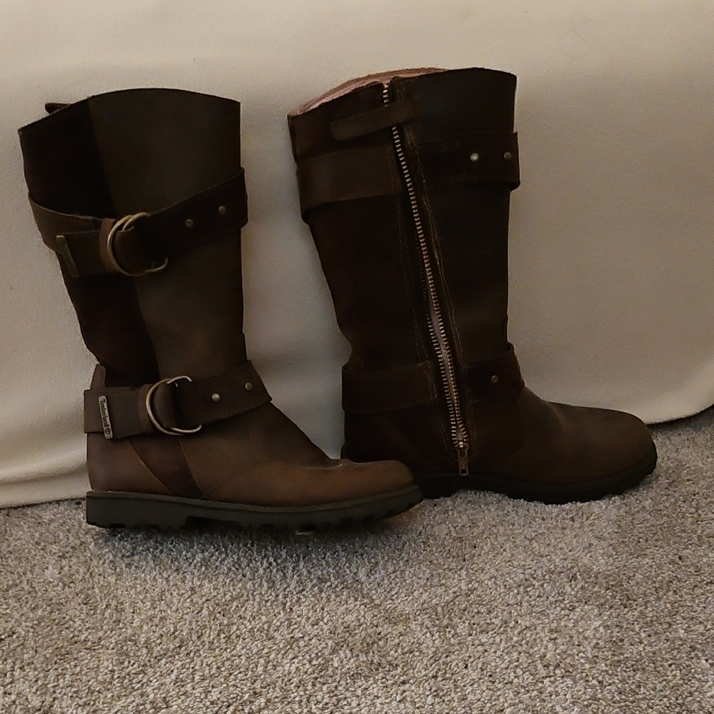 Timberland Brown Combat & Moto Boots